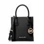 Michael Kors Jet Set Travel Crossbody Bag, juoda, firminė dengta drobė su odos apdaila, aukso spalvos metalinės detalės, 15 cm x 17 cm x 6 cm