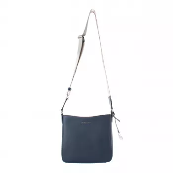 Michael Kors Jet Set Travel Crossbody Bag Navy Saffiano Leather 35T4STVC5LNAV
