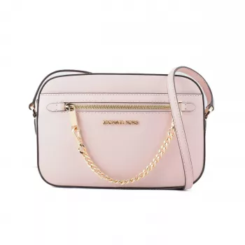 Michael Kors Jet Set Travel Crossbody Bag Saffiano Leather Powder Blush 35S1GTTC7LPOW