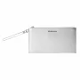 Michael Kors Jet Set Travel Crossbody Bag Silver Saffiano Leather 35F4STVW3LSIL