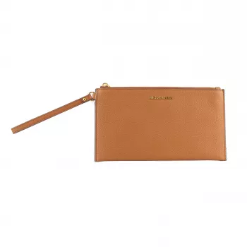 Michael Kors Jet Set Travel Phone Crossbody Bag Saffiano Leather Luggage Brown 35S4GTVW3LLUG