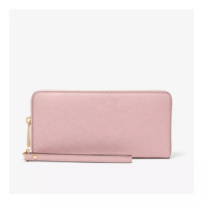 Michael Kors Jet Set Travel Powder Blush Saffiano odos riešinė piniginė
