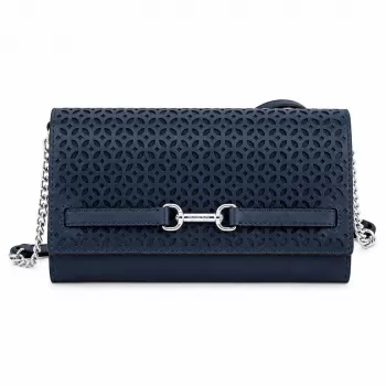 MICHAEL KORS Jet Set Travel Saffiano odos kryžminis krepšys tamsiai mėlynas