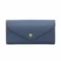 Michael Kors Jet Set Travel Saffiano Leather Wristlet Wallet in Navy with Gold-Tone Hardware