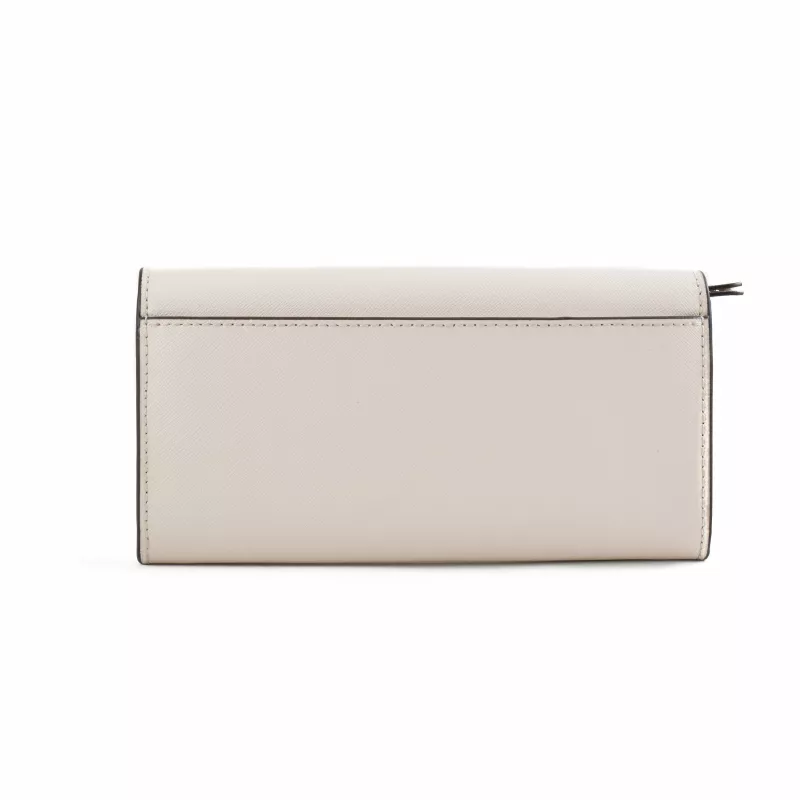 Michael Kors Jet Set Travel Saffiano Leather Wristlet Wallet, Luggage, Gold-Tone