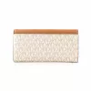 Michael Kors Jet Set Travel Vanilla Signature dengtos drobės kryžminis krepšys 35F3GTVE7BVAN