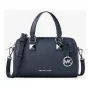 Michael Kors Jet Set Travel moteriškas Saffiano odinis kryžminis krepšys, tamsiai mėlynas, 19x13x9 cm