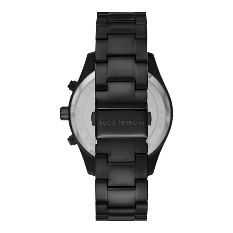 Michael Kors Lexington Vyriškas Kvarcinis Chronografinis Laikrodis MK8899 46mm Mėlynas Ciferblatas Sidabrinis Nerūdijantis Plienas