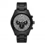 Michael Kors Lexington Vyriškas Kvarcinis Chronografinis Laikrodis MK8899 46mm Mėlynas Ciferblatas Sidabrinis Nerūdijantis Plienas