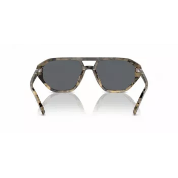 Vyriški Michael Kors akiniai nuo saulės MK2219U394287 - Juodas acetatinis rėmelis, pilki polikarbonatiniai lęšiai, 57 mm