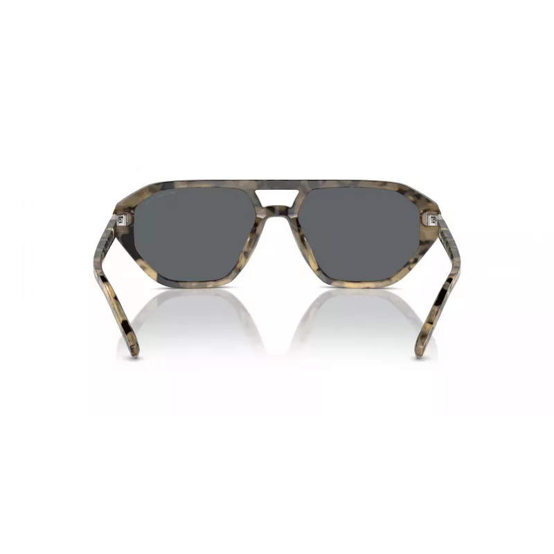 Vyriški Michael Kors akiniai nuo saulės MK2219U394287 - Juodas acetatinis rėmelis, pilki polikarbonatiniai lęšiai, 57 mm