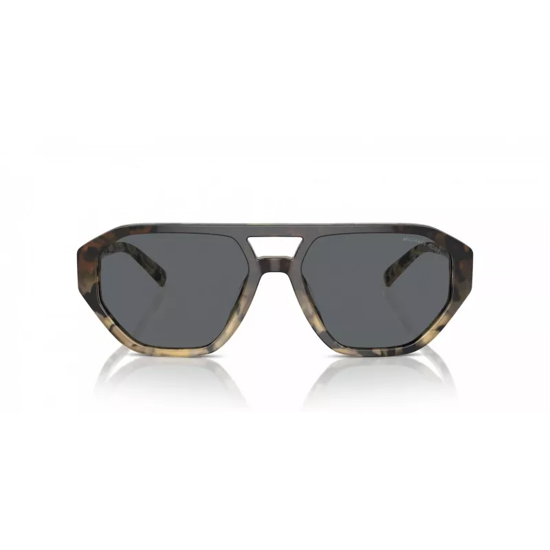 Vyriški Michael Kors akiniai nuo saulės MK2219U394287 - Juodas acetatinis rėmelis, pilki polikarbonatiniai lęšiai, 57 mm