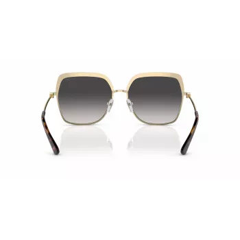 Michael Kors MK1141-10188G Moteriški akiniai nuo saulės - Juodas acetato rėmelis, pilki gradientiniai lęšiai, 57 mm