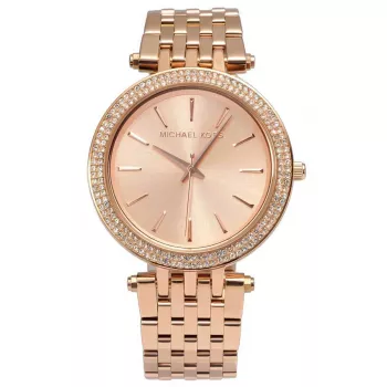 Michael Kors MK3192 Moteriškas kvarcinis laikrodis - rožinio aukso spalvos nerūdijantis plienas, 39 mm