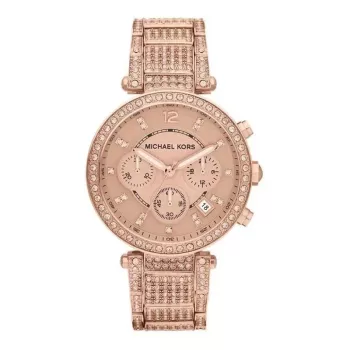 Michael Kors MK5663 Moteriškas Rožinio Aukso Spalvos Nerūdijančio Plieno Chronografinis Laikrodis 39mm