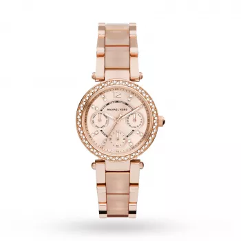 Michael Kors MK6110 Moteriškas Rožinio Aukso Nerūdijančio Plieno Laikrodis 33mm