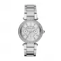 Michael Kors Parker Mini moteriškas kvarcinis chronografo laikrodis MK5615 33mm rožinio aukso nerūdijantis plienas