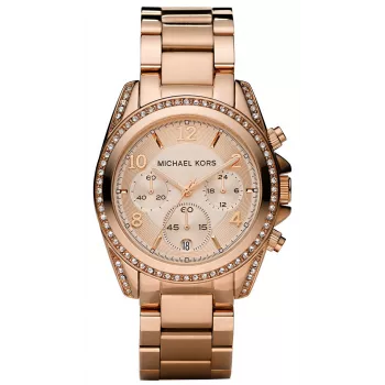 Michael Kors Parker Moteriškas Laikrodis MK5263 39mm Rožinio Aukso Spalvos Nerūdijantis Plienas