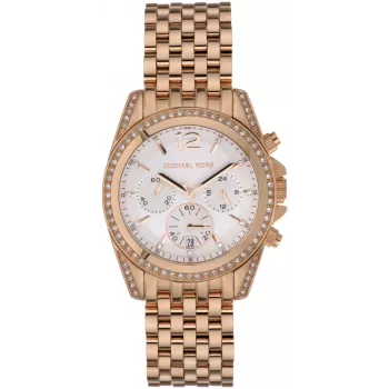 Michael Kors Parker Moteriškas Laikrodis MK5836 39mm Rožinio Aukso Nerūdijantis Plienas
