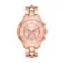 Michael Kors Pyper moteriškas laikrodis iš rožinio aukso spalvos nerūdijančio plieno su chronografu MK6713