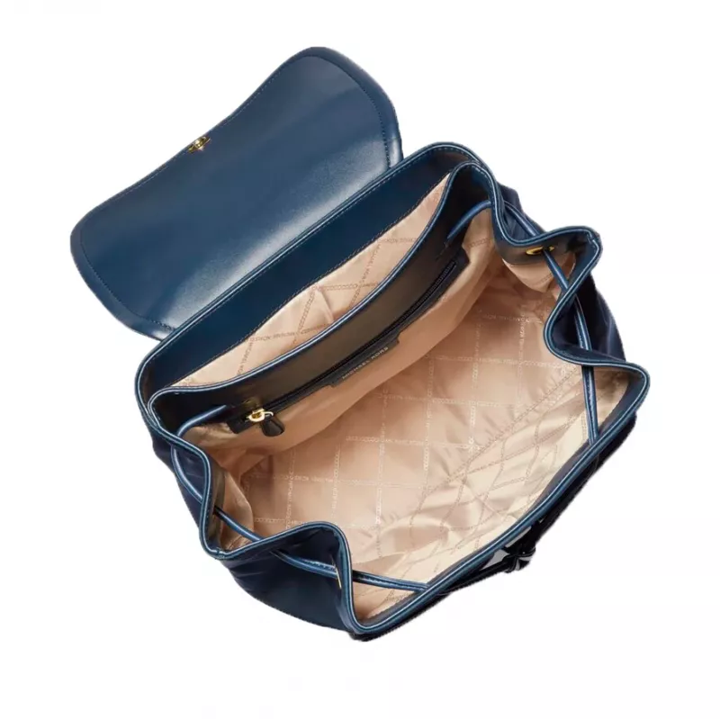 Michael Kors Raven Kuprinė 30R4GRKB7CNAV Navy Signature Canvas 30x36x17 cm