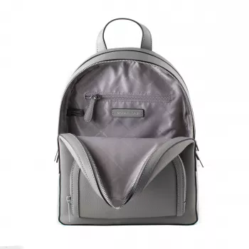 Michael Kors Rhea Women's Backpack 28x23x10 cm Pearl Grey Saffiano Leather