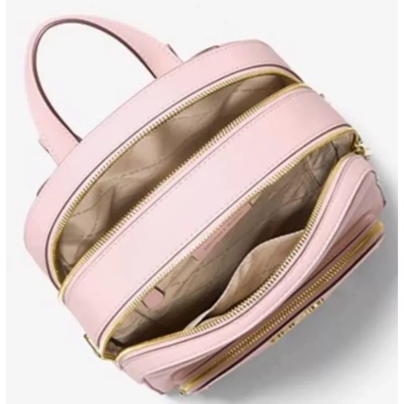 Michael Kors Slater Backpack 30x24x9 cm Powder Blush Women's Pebbled Leather