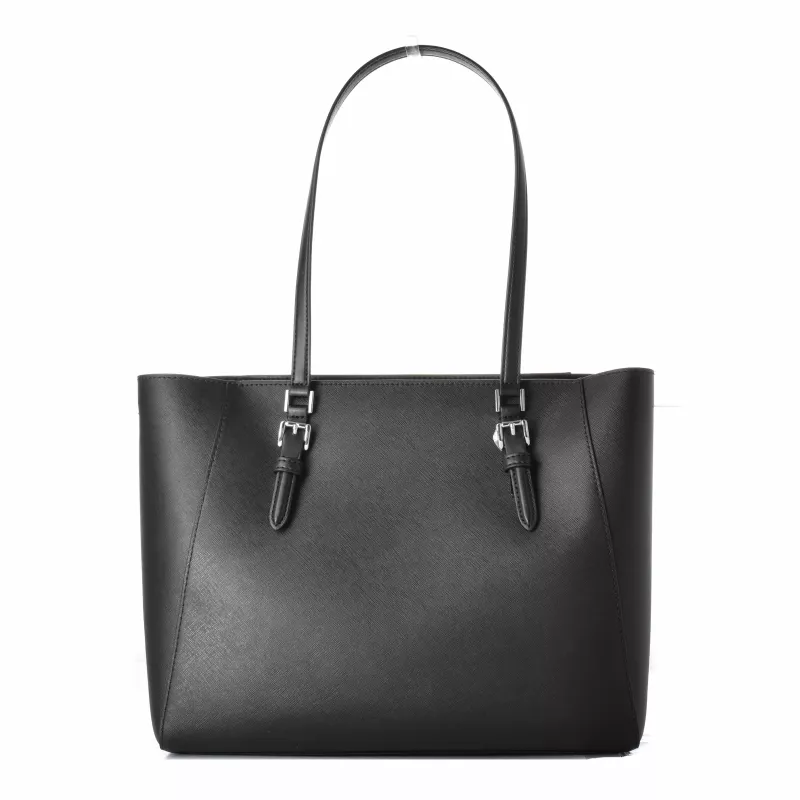 Michael Kors Sullivan moteriškas tote krepšys - Saffiano oda, juoda, 34x27x11 cm