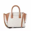 Michael Kors Voyager Crossbody Bag Vanilla Signature Coated Canvas
