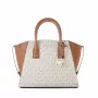 Michael Kors Voyager Crossbody Bag Vanilla Signature Coated Canvas