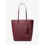 Michael Kors Voyager Tote Bag 35F4G2VT7TOXB Crossgrain Leather Women's Top-Zip Tote