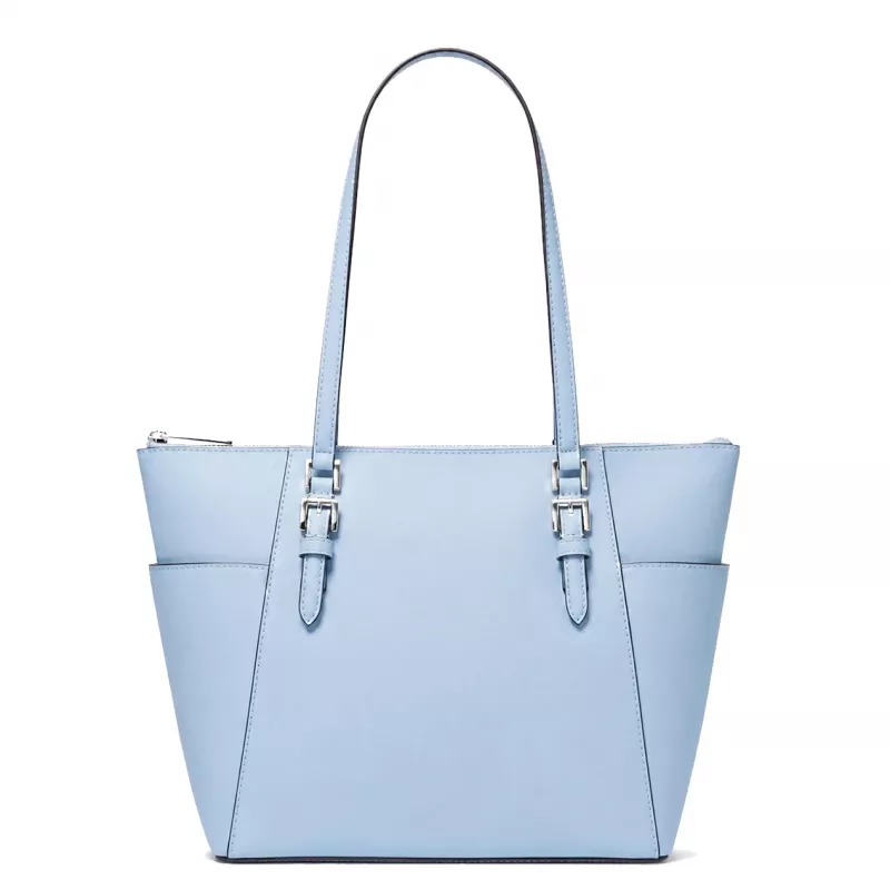 Michael Kors moteriškas Cece Saffiano odos peties krepšys Pale Gold 25x28x11 cm