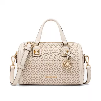 Michael Kors Moteriškas Kryžminis Krepšys 35S6GGYC1YLTC - Ruda/Gilė Signature Padengta Drobė