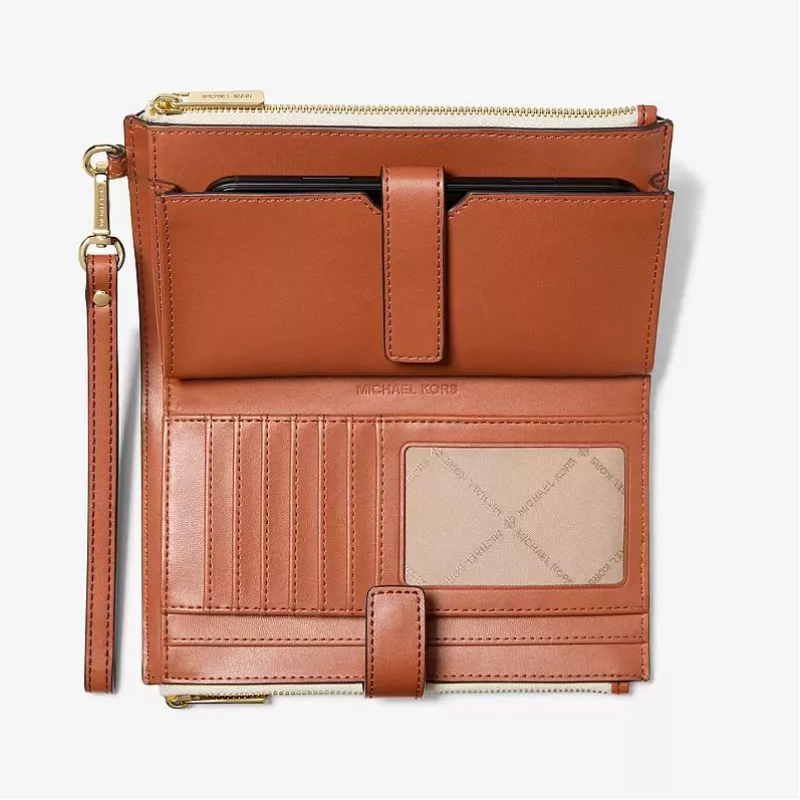 Michael Kors Moteriškas Jet Set Travel Portfelis 35F8GTVW0BVAN - Vanilla 18.5x11x3cm