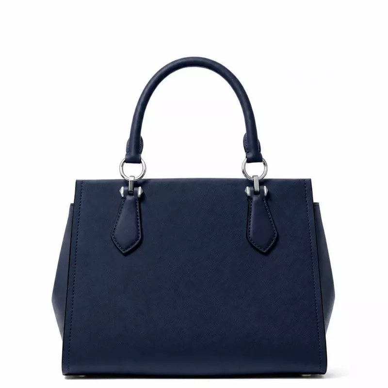 MICHAEL KORS Moteriškas kryžminis krepšys Jet Set Travel 35F5S6AS2LNAV tamsiai mėlynas Saffiano oda (29x22x10 cm)