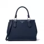MICHAEL KORS Moteriškas kryžminis krepšys Jet Set Travel 35F5S6AS2LNAV tamsiai mėlynas Saffiano oda (29x22x10 cm)