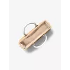 Michael Kors moteriškas Jet Set Travel crossbody krepšys 35T4G7ZC5WOPT - Signature Canvas, aukso spalvos apkaustai