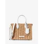 Michael Kors moteriškas Jet Set Travel crossbody krepšys 35T4G7ZC5WOPT - Signature Canvas, aukso spalvos apkaustai