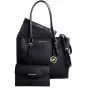 MICHAEL KORS moteriškas Jet Set Travel didelis Saffiano odos tote krepšys 35R3GCFT3TBLA juodas