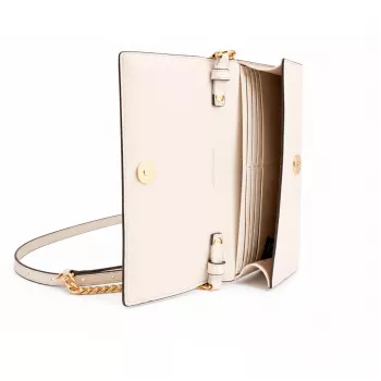 MICHAEL KORS moteriškas Jet Set Travel Saffiano odos peties krepšys 35S6G2ZC7YLTC 22x15x4cm