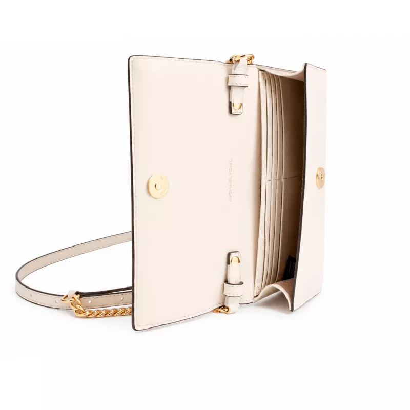 MICHAEL KORS moteriškas Jet Set Travel Saffiano odos peties krepšys 35S6G2ZC7YLTC 22x15x4cm