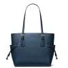 MICHAEL KORS moteriškas Jet Set Travel Saffiano odos tote krepšys Navy 35S5GV6T7LNAV