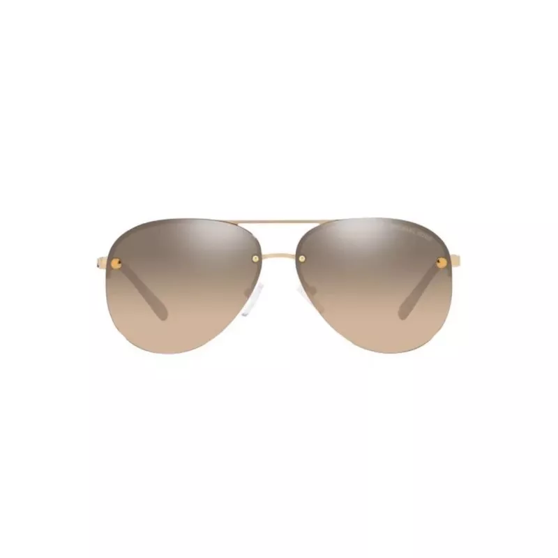 Michael Kors moteriški dideli kvadratiniai akiniai nuo saulės MK1135B10143D - gradientiniai pilki lęšiai, juodas acetatinis rėmelis