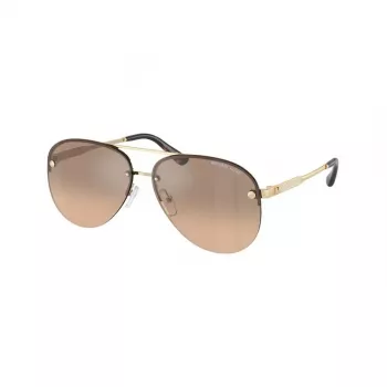 Michael Kors moteriški dideli kvadratiniai akiniai nuo saulės MK1135B10143D - gradientiniai pilki lęšiai, juodas acetatinis rėmelis