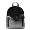 Michael Kors Women's Rhea Backpack 28x23x10 cm Black Signature Canvas