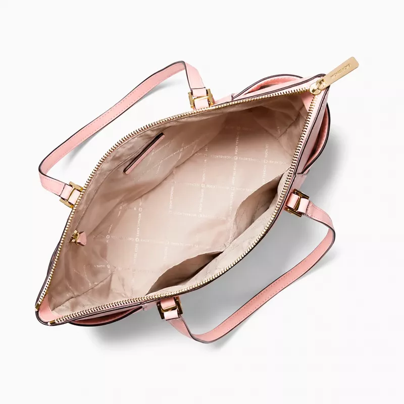 Michael Kors moteriškas Saffiano odos tote krepšys 35T0GCFT7LPOW Powder Blush 25x28x11cm