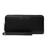MICHAEL KORS Women's Saffiano Leather Zip-Around Wallet & Phone Case, Black (Jet Set Travel) - 35S6STVE9LBLA