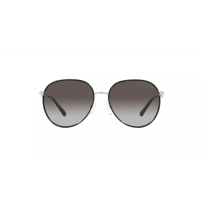 Michael Kors moteriški akiniai nuo saulės MK1128J10148G šviesiai auksiniai tamsiai pilki gradientiniai 58 mm