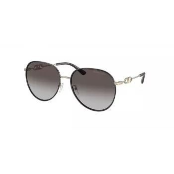 Michael Kors moteriški akiniai nuo saulės MK1128J10148G šviesiai auksiniai tamsiai pilki gradientiniai 58 mm
