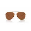 Michael Kors moteriški akiniai nuo saulės MK1146-101473 Tamsaus vėžlio kiauto acetato rėmelis Rudi gradientiniai lęšiai 53/13/140 mm